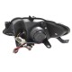 Μπροστινά Φανάρια Set Για Seat Ibiza 6J 08-12 DRL & Led Φλας Μαύρα H9 Με Μοτέρ JunYan
