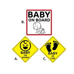 Αντιστατικό Σήμα ''Μωρό Στο Αυτοκίνητο'' 12,8 x 12,8cm Κίτρινο 1 Τεμάχιο Αντιστατικό Σήμα ''Μωρό Στο Αυτοκίνητο'' 12,8 x 12,8cm Κίτρινο 1 Τεμάχιο
