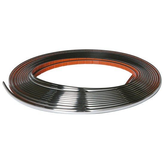 Διακοσμητικό Τριμ Χρωμίου "Racesport" 8 μέτρα χ 7mm χ 3mm Πάχος