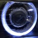 Μπροστινά Φανάρια Set Για Bmw 3 E36 Coupe / Sedan / Compact / Touring 90-99 Angel Eyes Μαύρα H7/H7 Carner