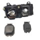 Μπροστινά Φανάρια Set Για Bmw 3 E36 Coupe / Sedan / Compact / Touring 90-99 Angel Eyes Μαύρα H7/H7 Carner