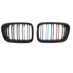 Καρδιές Μάσκας Για Bmw 3 E46 99-01 Sedan/Touring/Compact M4 Look Με Διπλή Γρίλια Tri-color / Μαύρο Γυαλιστερό 2 Τεμάχια Καρδιές Μάσκας Για Bmw 3 E46 99-01 Sedan/Touring/Compact M4 Look Με Διπλή Γρίλια Tri-color / Μαύρο Γυαλιστερό 2 Τεμάχια