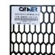 Σίτα Προφυλακτήρα Universal Πλαστική Honeycomb 120x40cm Με Τρύπα 30mm x 11mm Μαύρη