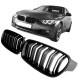 Καρδιές Μάσκας Για Bmw 3 F30 / F31 11-18 M4 Look Με Διπλή Γρίλια Μαύρο Ματ 2 Τεμάχια