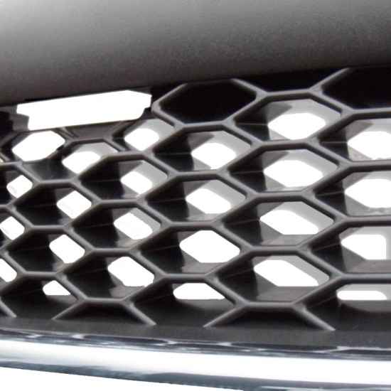 Μάσκα Για Opel Astra G 98-04 Κυψελωτή Χρώμιο/Μαύρη 1 Τεμάχιο