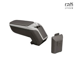 Κονσόλα Χειροφρένου Τεμπέλης Armster 2 Για Smart For2 / For4 2014+ (+12V Extension Cable) Ασημί Χρώμα For Cars Without Cool Mediapaket