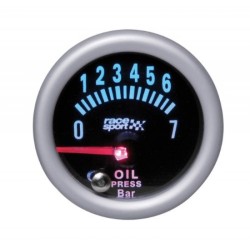 'Οργανο Πίεσης Λαδιού Racesport Mirror Look Φιμέ 52mm Με 7 Χρώματα 'Οργανο Πίεσης Λαδιού Racesport Mirror Look Φιμέ 52mm Με 7 Χρώματα