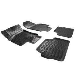 Πατάκια Σκαφάκια 3D Από Λάστιχο TPE Για Opel Astra H 2004-2009 Rizline 4 Τεμάχια Μαύρα