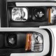 Μπροστινά Φανάρια Set Για Dodge Ram 02-06 DRL Tube Lights Μαύρα H1/H1 Manual Sonar