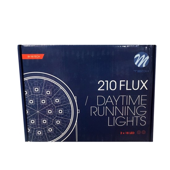 DRL Set Φώτα Ημέρας Universal Στρόγγυλα DRL 9R 210Flux M-Tech 12-24 Volt 88mm 2 Τεμάχια