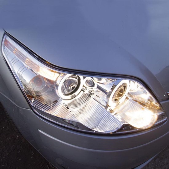 Μπροστινά Φανάρια Set Για Citroen C4 04-10 Angel Eyes Χρωμίου H1/H1 Manual Sonar