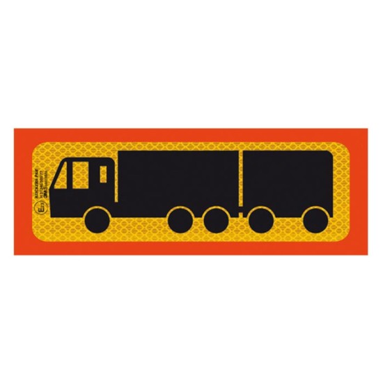 Αυτοκόλλητη Πινακίδα Φορτηγού Συρόμενο 50 x 20cm Π.3M.215/Α 1 Τεμάχιο