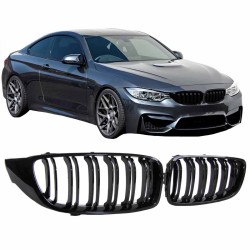 Καρδιές Μάσκας Για Bmw 4 F32 / F33 / F36 13-16 M4 Look Με Διπλή Γρίλια Μαύρο Γυαλιστερό 2 Τεμάχια Καρδιές Μάσκας Για Bmw 4 F32 / F33 / F36 13-16 M4 Look Με Διπλή Γρίλια Μαύρο Γυαλιστερό 2 Τεμάχια