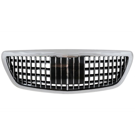 Μάσκα Για Mercedes-Benz S-Class W222 13-20 Maybach Look Χρώμιο/Μαύρο 1 Τεμάχιο