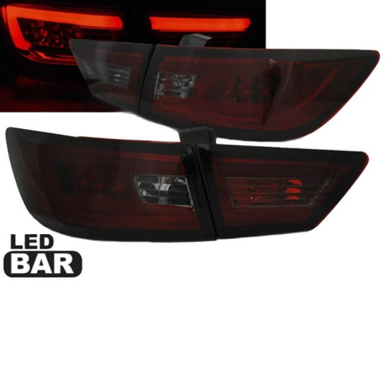 Πισινά Φανάρια Set Για Renault Clio 13-16 Led Bar Κόκκινο/Φιμέ Sonar