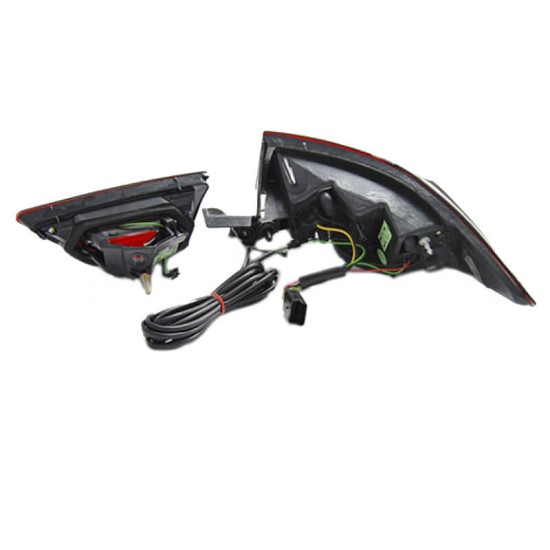 Πισινά Φανάρια Set Για Renault Clio 13-16 Led Bar Κόκκινο/Φιμέ Sonar