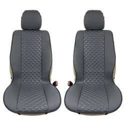 Πλατοκαθίσματα Μπροστινά Δερματίνη Royal Γκρι 2 Τεμάχια Πλατοκαθίσματα Μπροστινά Δερματίνη Royal Γκρι 2 Τεμάχια