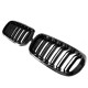 Καρδιές Μάσκας Για Bmw X5 F15 / X6 F16 13-18 M4 Look Με Διπλή Γρίλια Μαύρο Γυαλιστερό 2 Τεμάχια