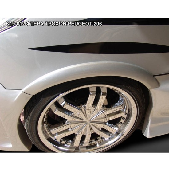 Φτερά τροχών Peugeot 206 1998-2009 K19-012