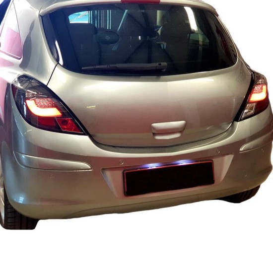 Πισινά Φανάρια Set Για Opel Corsa D 3D 06-14 Led Bar Μαύρα Sonar
