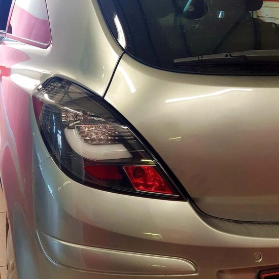 Πισινά Φανάρια Set Για Opel Corsa D 3D 06-14 Led Bar Μαύρα Sonar