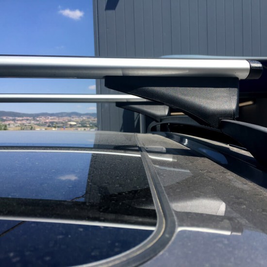 Μπάρες Οροφής ''AERO'' Αεροδυναμικές Αλουμινίου Με Κλειδαριές 123cm Railing System 2 Τεμάχια