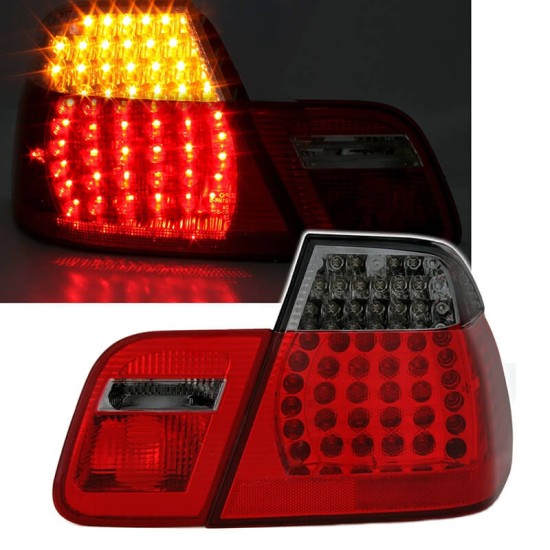 Πισινά Φανάρια Set Για Bmw 3 E46 Sedan 01-05 Led Κόκκινο/Φιμέ Eagle Eyes