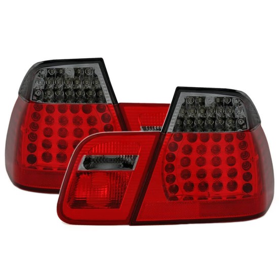 Πισινά Φανάρια Set Για Bmw 3 E46 Sedan 01-05 Led Κόκκινο/Φιμέ Eagle Eyes