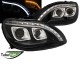 Μπροστινά Φανάρια Set Για Mercedes-Benz S-Class W220 98-05 DRL & Led Φλας ΜαύραH7/H1 Manual JunYan