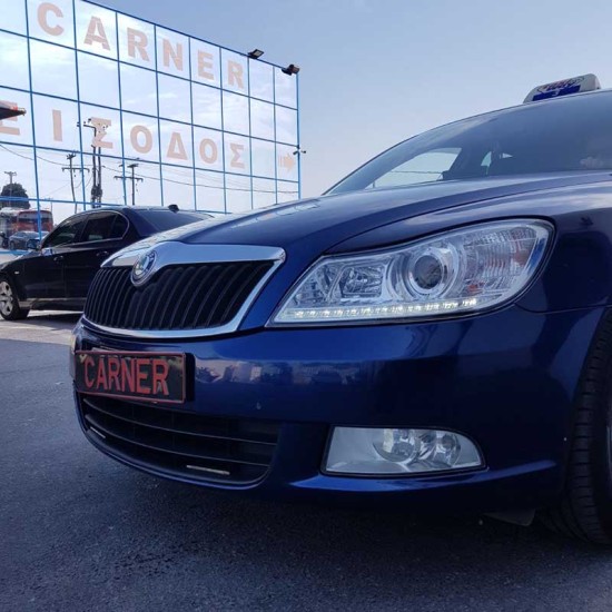 Μπροστινά Φανάρια Set Για Skoda Octavia 1Z 09-12 TRU DRL Χρωμίου H7/H1 Με Μοτέρ Sonar