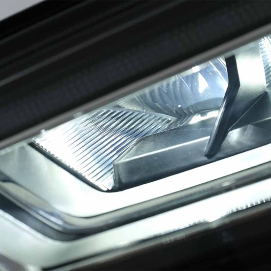 Μπροστινά Φανάρια Set Για Audi A3 8V 12-16 DRL Full Led & Led Signal Μαύρα  Με Μοτέρ Carner