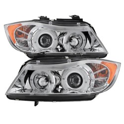 Μπροστινά Φανάρια Set Για Bmw 3 E90 / E91 05-08 Angel Eyes Χρωμίου H7/H1 Sonar Μπροστινά Φανάρια Set Για Bmw 3 E90 / E91 05-08 Angel Eyes Χρωμίου H7/H1 Sonar