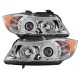 Μπροστινά Φανάρια Set Για Bmw 3 E90 / E91 05-08 Angel Eyes Χρωμίου H7/H1 Sonar