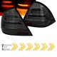 Πισινά Φανάρια Set Για Mercedes-Benz C-Class W203 00-04 Led Bar Dynamic Φιμέ JunYan