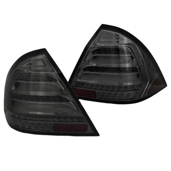 Πισινά Φανάρια Set Για Mercedes-Benz C-Class W203 00-04 Led Bar Dynamic Φιμέ JunYan