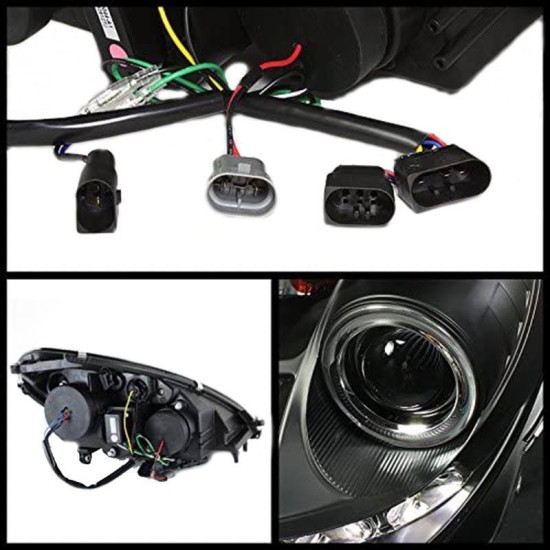 Μπροστινά Φανάρια Set Για Mercedes-Benz SLK R171 04-11 DRL Χρωμίου H7/H1 Με Μοτέρ Sonar