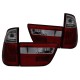 Πισινά Φανάρια Set Για Bmw X5 E53 99-03 Led Bar Κόκκινο/Φιμέ JunYan