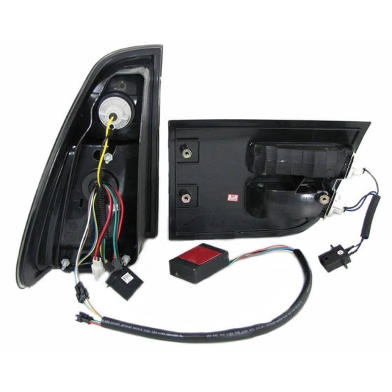 Πισινά Φανάρια Set Για Bmw X5 E53 99-03 Led Bar Κόκκινο/Φιμέ JunYan