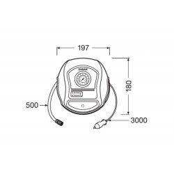 Κομπρεσέρ -  Κομφλέρ Αέρος Αυτοκινήτου Με Μανόμετρο Osram TYREinflate 200 12V 120W OTI200 Κομπρεσέρ -  Κομφλέρ Αέρος Αυτοκινήτου Με Μανόμετρο Osram TYREinflate 200 12V 120W OTI200
