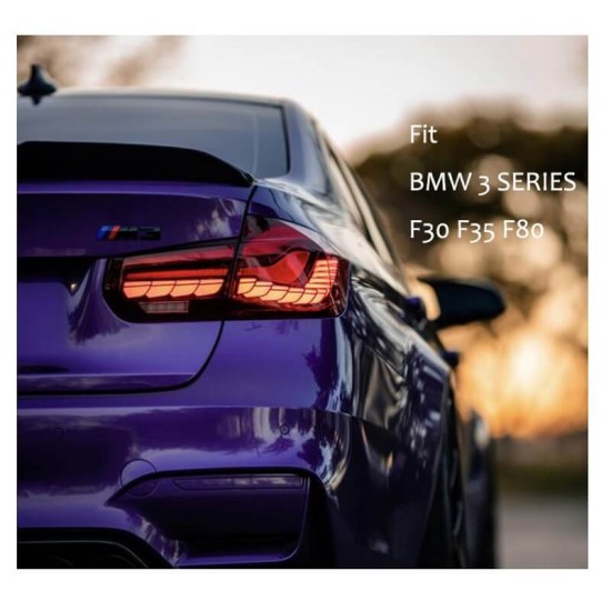 Πισινά Φανάρια Set Για Bmw 3 F30 11-18 Sedan M4 Look OLed Dynamic Start Up Κόκκινο/Crystal Vland