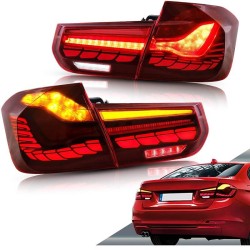Πισινά Φανάρια Set Για Bmw 3 F30 11-18 Sedan M4 Look OLed Dynamic Start Up Κόκκινο/Crystal Vland Πισινά Φανάρια Set Για Bmw 3 F30 11-18 Sedan M4 Look OLed Dynamic Start Up Κόκκινο/Crystal Vland