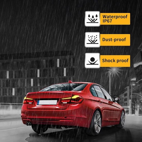 Πισινά Φανάρια Set Για Bmw 3 F30 11-18 Sedan M4 Look OLed Dynamic Start Up Κόκκινο/Crystal Vland