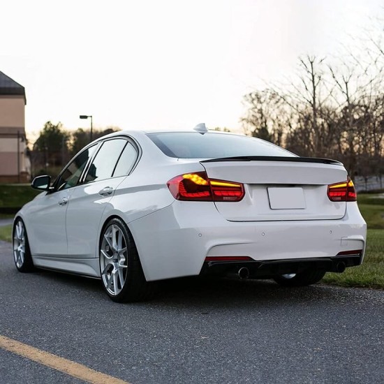Πισινά Φανάρια Set Για Bmw 3 F30 11-18 Sedan M4 Look OLed Dynamic Start Up Κόκκινο/Crystal Vland