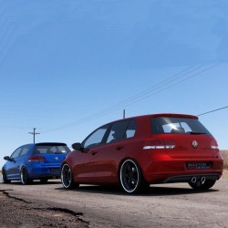 Diffuser Πίσω Προφυλακτήρα Για VW Golf VI (6) 08-12 R32 Look Golf 5 Γυαλιστερό Μαύρο Maxton Design Από Abs Πλαστικό 1 Τεμάχιο