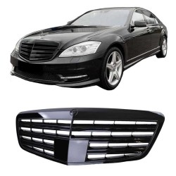Μάσκα Για Mercedes-Benz S-Class W221 09-13 S63 S65 Amg Look Γυαλιστερό Μαύρο 1 Τεμάχιο