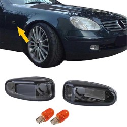 Πλαϊνά Φλας Φτερού Για Mercedes-Benz C W202 96-01 / CLK W208 97-02 / E W124 93-95 / W210 95-03 / SLK R170 96-04 / Vito W638 96-03 / Sprinter W901-W905 95-06 /  VW LT 98-06 Διαφανές Φιμέ 2 Τεμάχια Πλαϊνά Φλας Φτερού Για Mercedes-Benz C W202 96-01 / CLK W208 97-02 / E W124 93-95 / W210 95-03 / SLK R170 96-04 / Vito W638 96-03 / Sprinter W901-W905 95-06 /  VW LT 98-06 Διαφανές Φιμέ 2 Τεμάχια