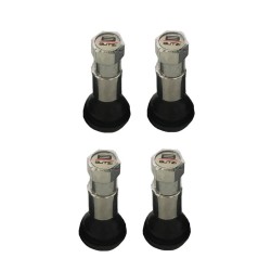 Καπάκια Βαλβίδων Χρωμίου & Βαλβίδες Butzi TR413C Σετ 4 Τεμαχίων