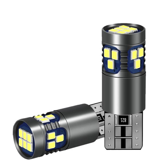 Λάμπες Led T10 18 Leds 12volt Canbus Λευκό Φως Auto GS 600762 2 Τεμάχια 16987
