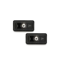 Πλαϊνά Φλας Φτερού Για VW Golf 3 91-95 / Vento 91-95 / Seat Ibiza / Cordoba 6k 93-96 Μαύρα 2 Τεμάχια