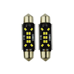 Λάμπες Led Σωληνωτές 41mm 10 Leds 12volt C5W Canbus Λευκό Φως Auto GS 600485 2 Τεμάχια 16947 Λάμπες Led Σωληνωτές 41mm 10 Leds 12volt C5W Canbus Λευκό Φως Auto GS 600485 2 Τεμάχια 16947